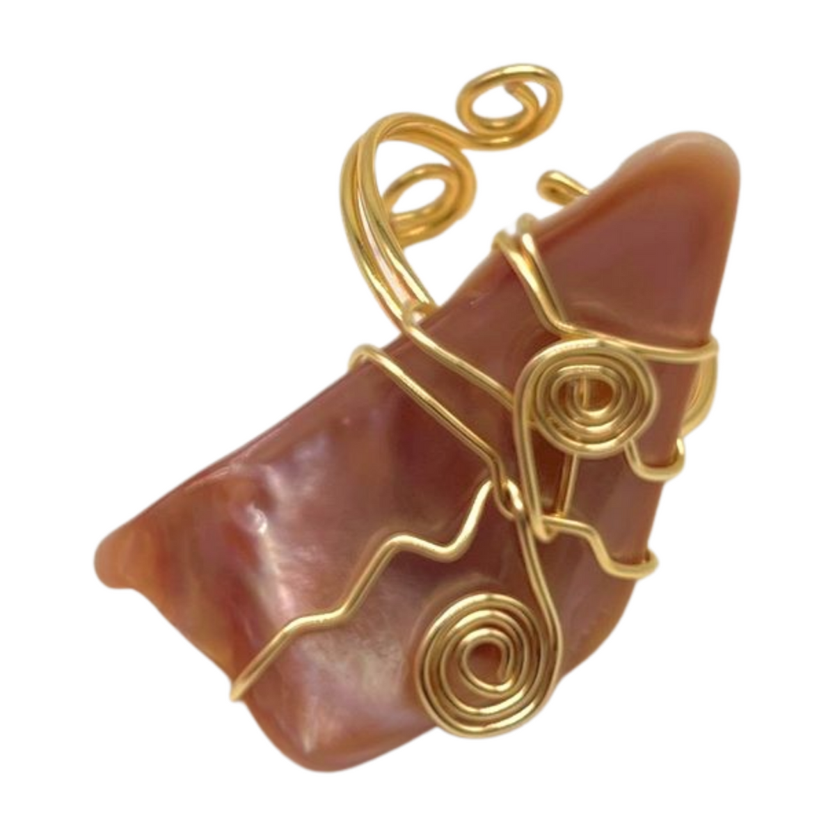 Pink Paua Ring - Style #4