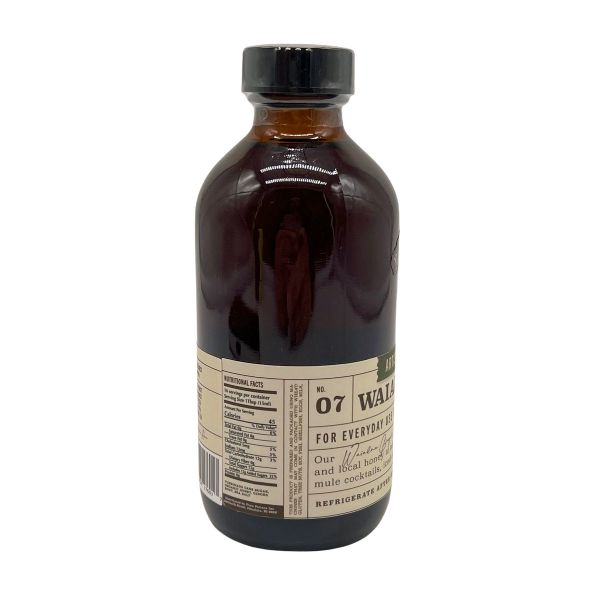 Pop-Up Mākeke - Pono Potions - Waialua Honey Ginger Syrup - Front View