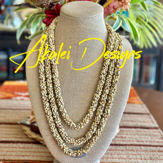 Pop-Up Mākeke - Akalei Designs - Picasso Yellow Dragon Scales Necklace - 23" - With Logo