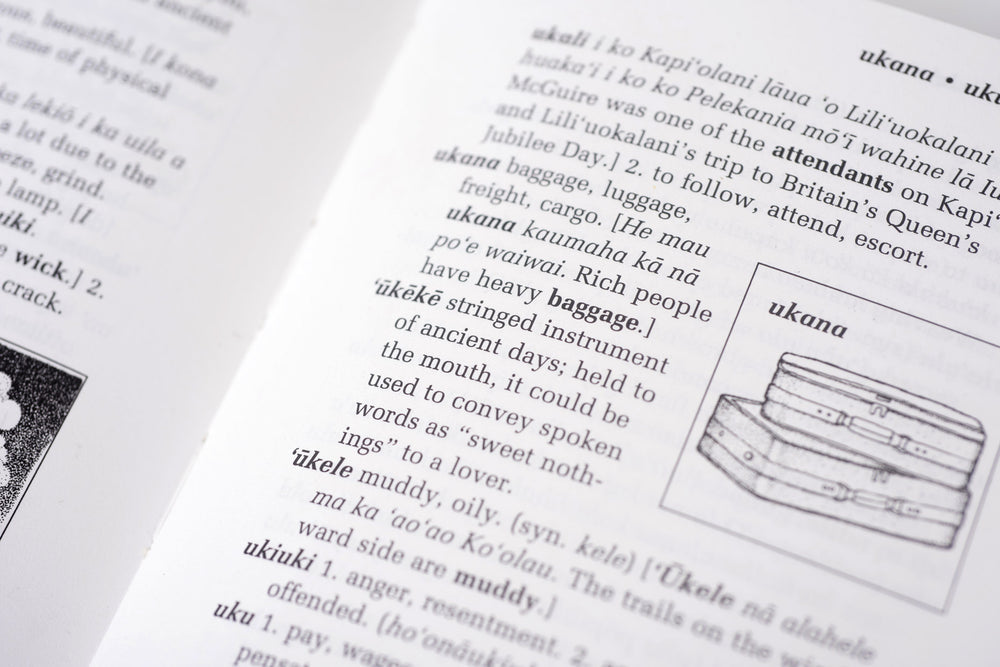 Pop-Up Mākeke - Bess Press - Illustrated Hawaiian Dictionary - Close Up