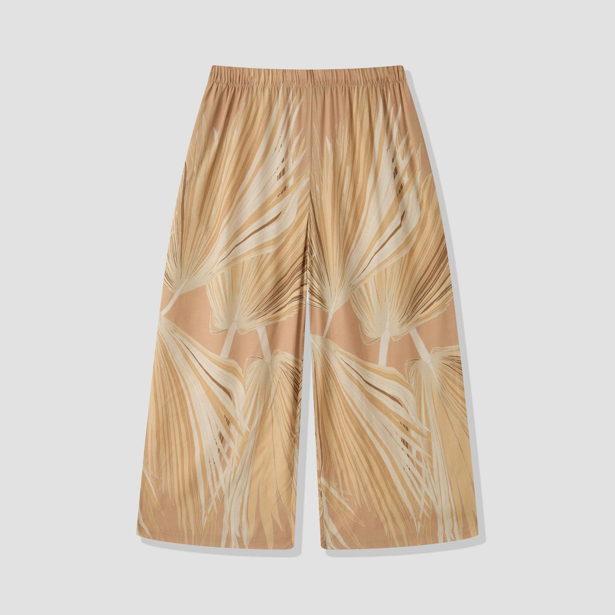 Pop-Up Mākeke - David Shepard Hawaii - Loulu Beige Palazzo Pants - Front View