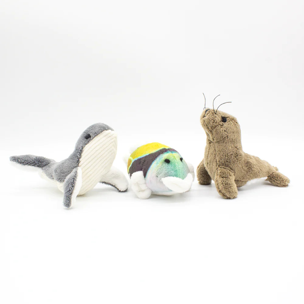 Pop-Up Mākeke - Hawaii Pacific Parks Association - Hawaiʻi State Marine Life Plush Finger Puppets - Front View