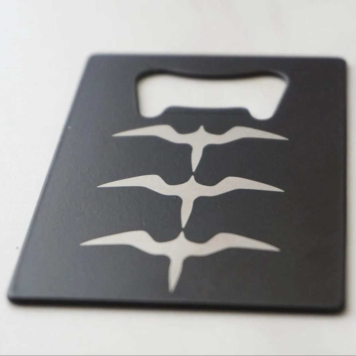 Pop-Up Mākeke - Hi Darling Shop - Stainless Steel Bottle Opener - Iwa Bird - Front View