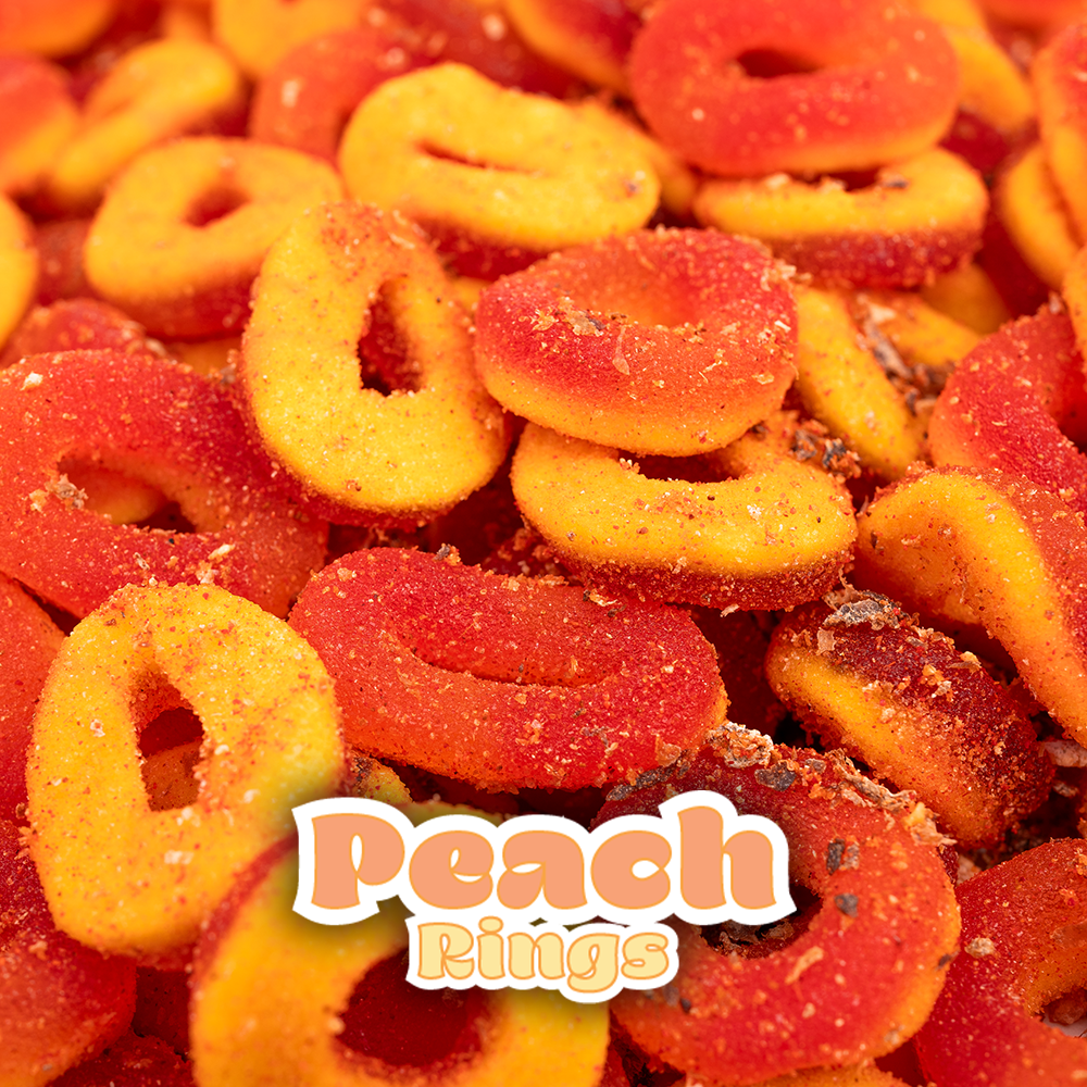 Pop-Up Mākeke - Noms - Peach Rings Pouch - Close Up