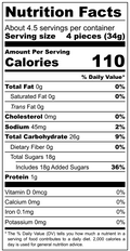 Pop-Up Mākeke - Noms - Peach Rings Pouch - Nutrition Facts