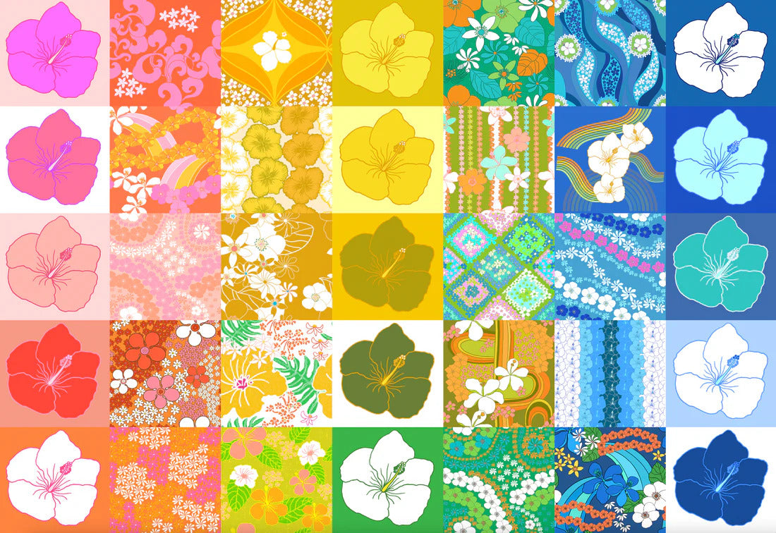 Pop-Up Mākeke - Surf Shack Puzzles - Ānuenue Quilt by Eternal Summer Hawaiʻi Puzzle - Completed