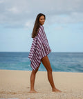 Pop-Up Mākeke - Tag Aloha - Beach Towel - Crown Lei - Side View