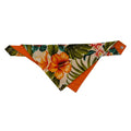 Pop-Up Mākeke - humBOWbarks Pet Wear - Small Reversible Bandana - Orange Hibiscus - Front View