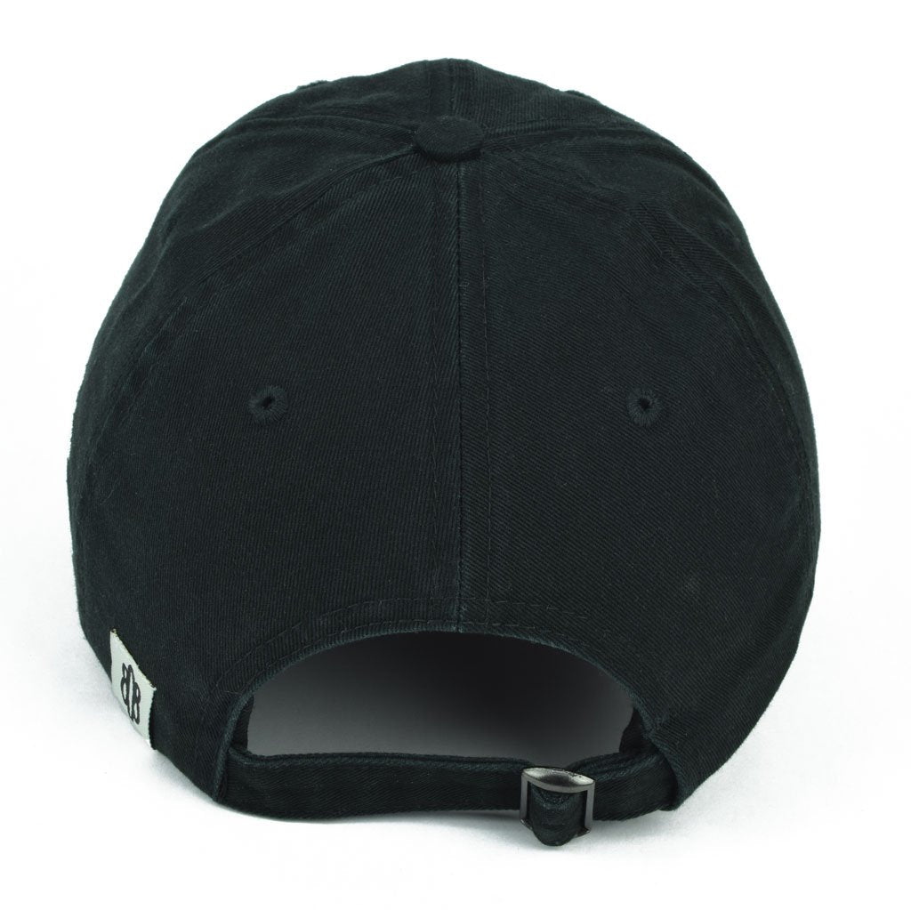 Pop-Up Mākeke - 808 Clothing - Hawaiian Hook Trucker Hat - Black - Back View