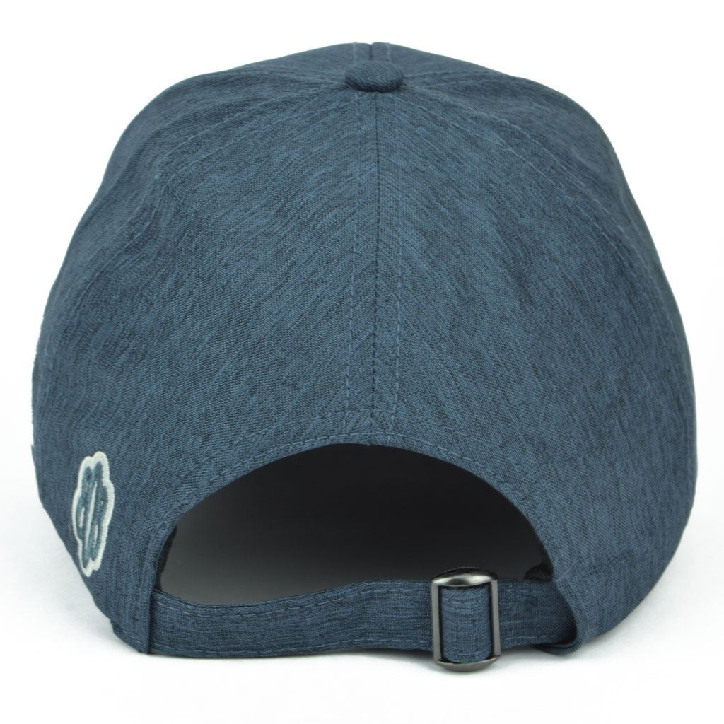Pop-Up Mākeke - 808 Clothing - Hawaiian Hook Trucker Hat - Navy - Back View