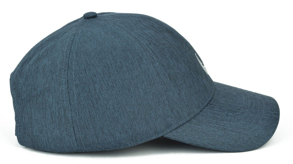 Pop-Up Mākeke - 808 Clothing - Hawaiian Hook Trucker Hat - Navy - Side View
