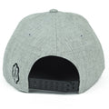 Pop-Up Mākeke - 808 Clothing - Hawaiian Islands 3D Flat Bill Hat - Heather Gray & Black - Back View
