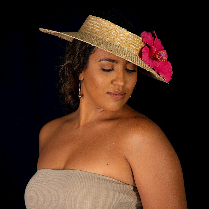 Pop-Up Mākeke - Aloha Hula Supply - Pāpale Piko'ole - Large Brim