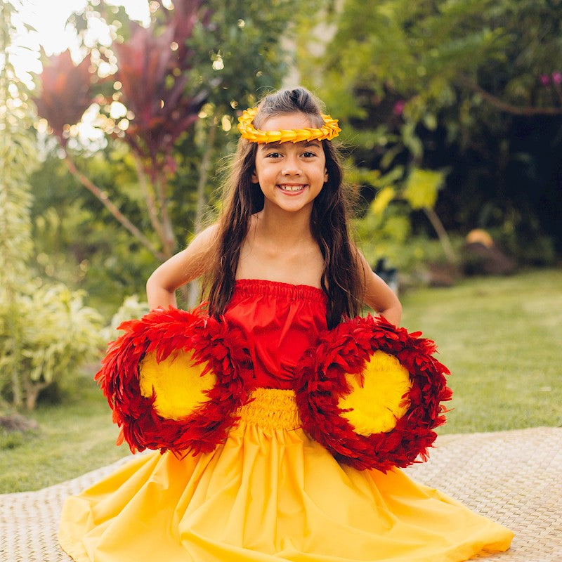ʻUliʻUli - Medium Red & Yellow