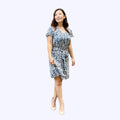Pop-Up Mākeke - Angels by the Sea Hawaii - Pua Kea V-Neck Dress - Green - Front View