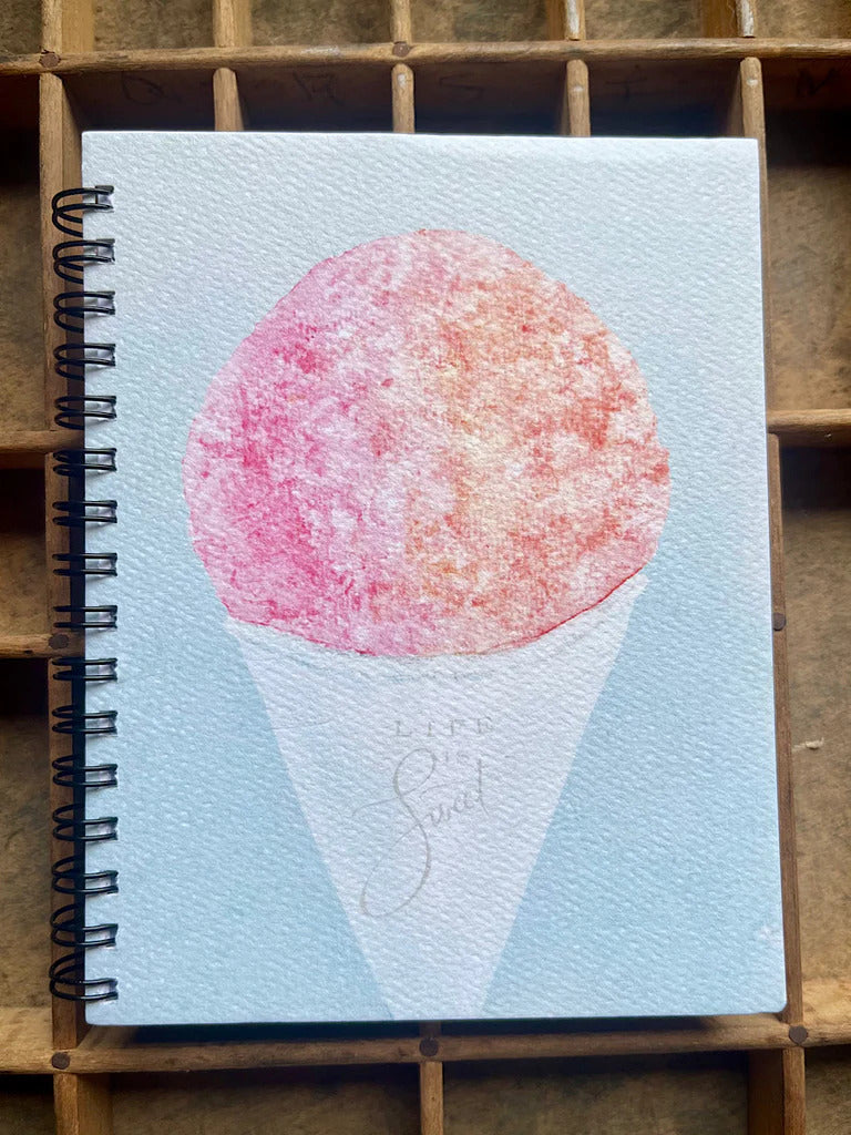 Pop-Up Mākeke - Bradley & Lily - Life is Sweet Small Spiral Bound Notebook