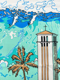 Pop-Up Mākeke - Cultivate Hawai'i -  Waimea Bay Tea Towel - Design