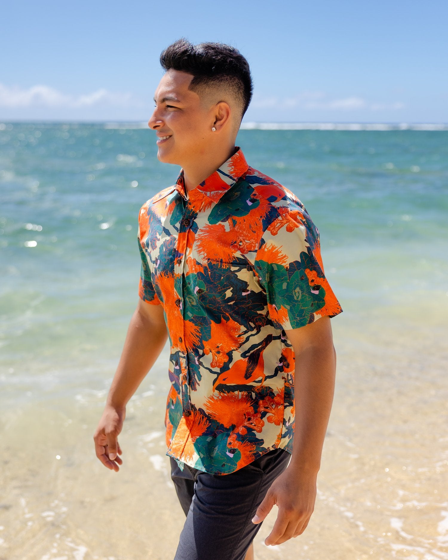 Kaniakapūpū Lehua 'Alani Men's Aloha Shirt | Pop-Up Mākeke - Nā