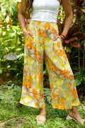 Pop-Up Mākeke - David Shepard Hawaii - Watch for Sharks Palazzo Pants - Close Up