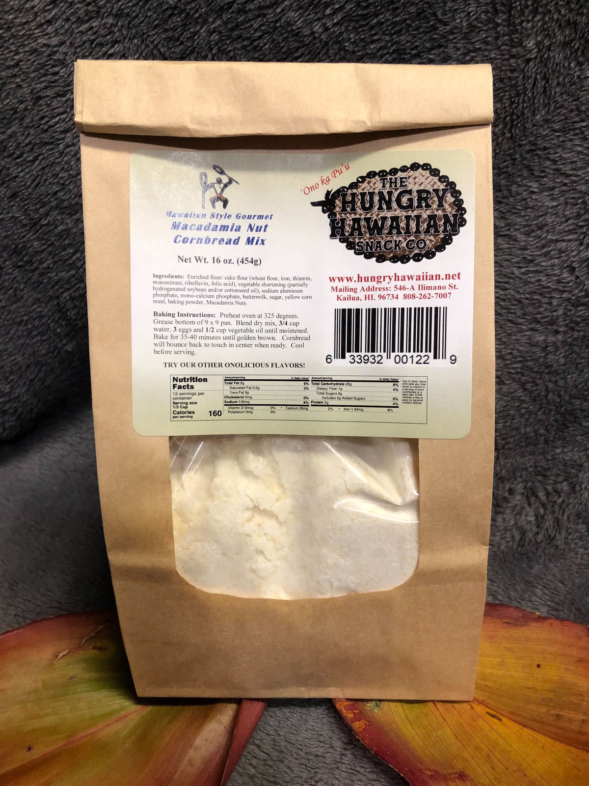 Pop-Up Mākeke - FunDelicious Creations - Hungry Hawaiian Gourmet Macadamia Nut Cornbread Mix