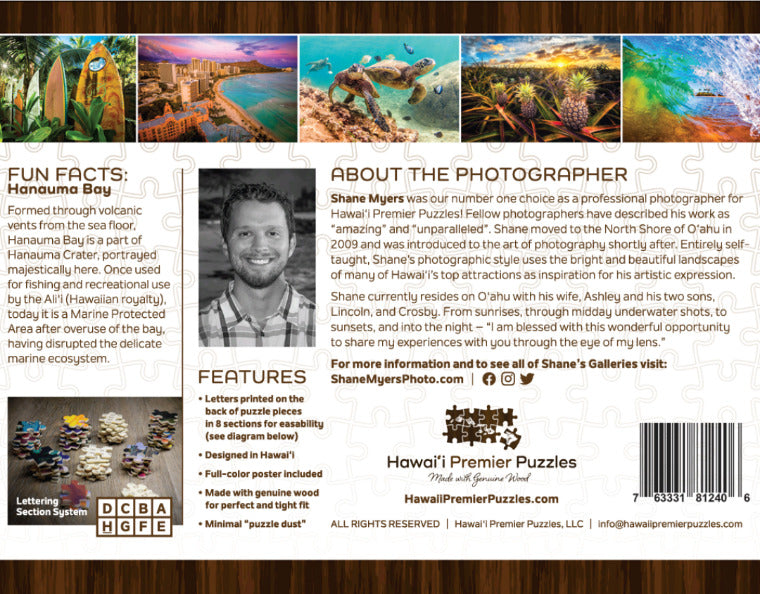 Pop-Up Mākeke - Hawaii Premier Puzzles - Hanauma Bay -  Oahu, Hawaii 1000-Piece Puzzle - Front View