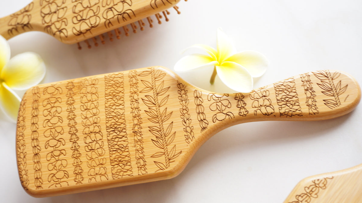 Bamboo Paddle Brush - Lei Day