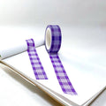 Pop-Up Mākeke - Hinu Rise - Palaka Washi Tape Roll - Purple