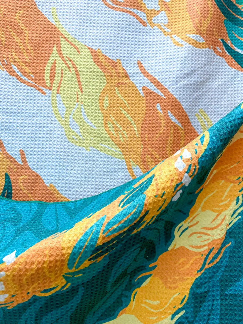 Reversible Beach Towel - Kaunaoa Lei