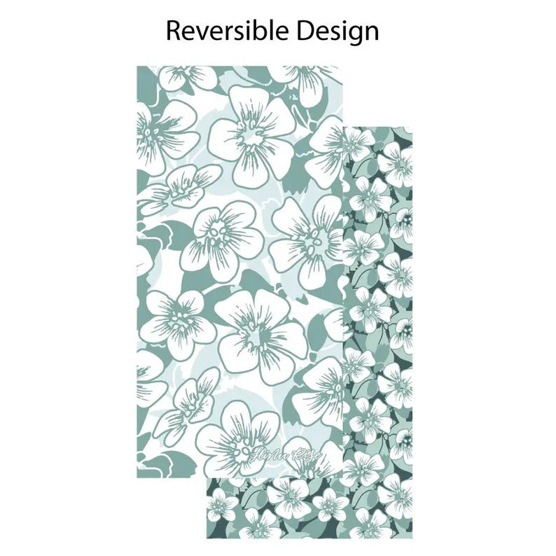 Reversible Beach Towel - Nohoanu Flower