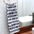 Reversible Hand Towel - Black Hebrew Cone
