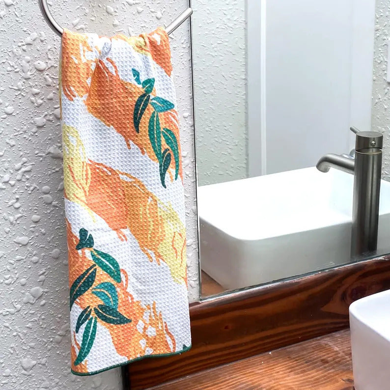 Reversible Hand Towel - Kaunaoa Lei