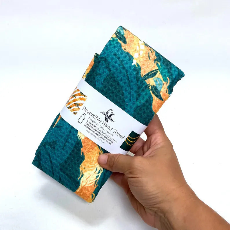 Reversible Hand Towel - Kaunaoa Lei