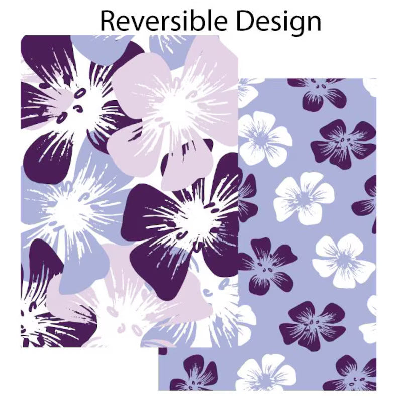 Pop-Up Mākeke - Hinu Rise - Reversible Hand Towel - Nohoanu Purple - Both Sides