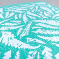 Pop-Up Mākeke - Hinu Rise - Swedish Dishcloth - Palapalai Fern in Green - Close Up