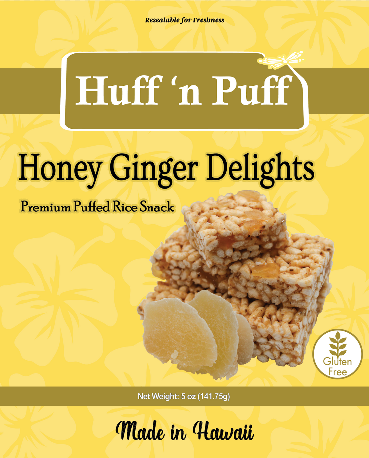 Puffed Rice Honey Ginger Delights