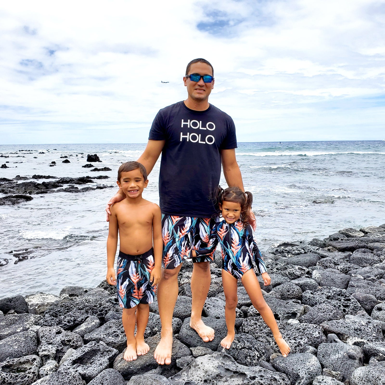 Pop-Up Mākeke - IwaWhy - Kila Men's Surf Shorts - Orange Heliconia