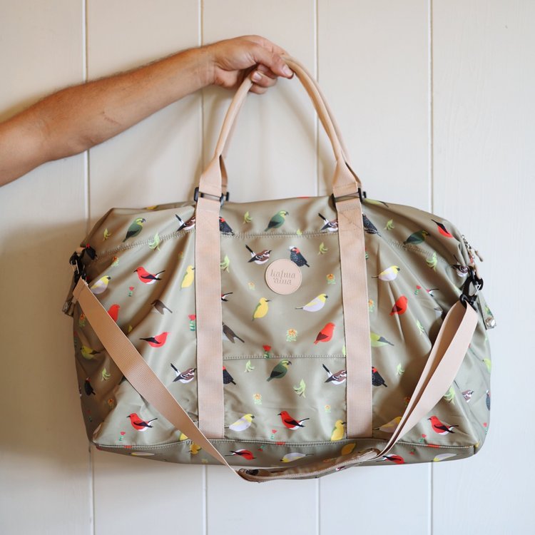 ʻEke Huakaʻi- X-Large Travel Duffle (Nā Manu Nahele)