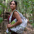 Pop-Up Mākeke - Kahua ʻĀina - ‘Eke Ho’onui (Expanding Backpack) - Beige - In Use