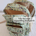 Pop-Up Mākeke - Kahua ʻĀina - ‘Eke Ho’onui (Expanding Backpack) - Green - Front View