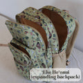Pop-Up Mākeke - Kahua ʻĀina - ‘Eke Ho’onui (Expanding Backpack) - Green - Side View