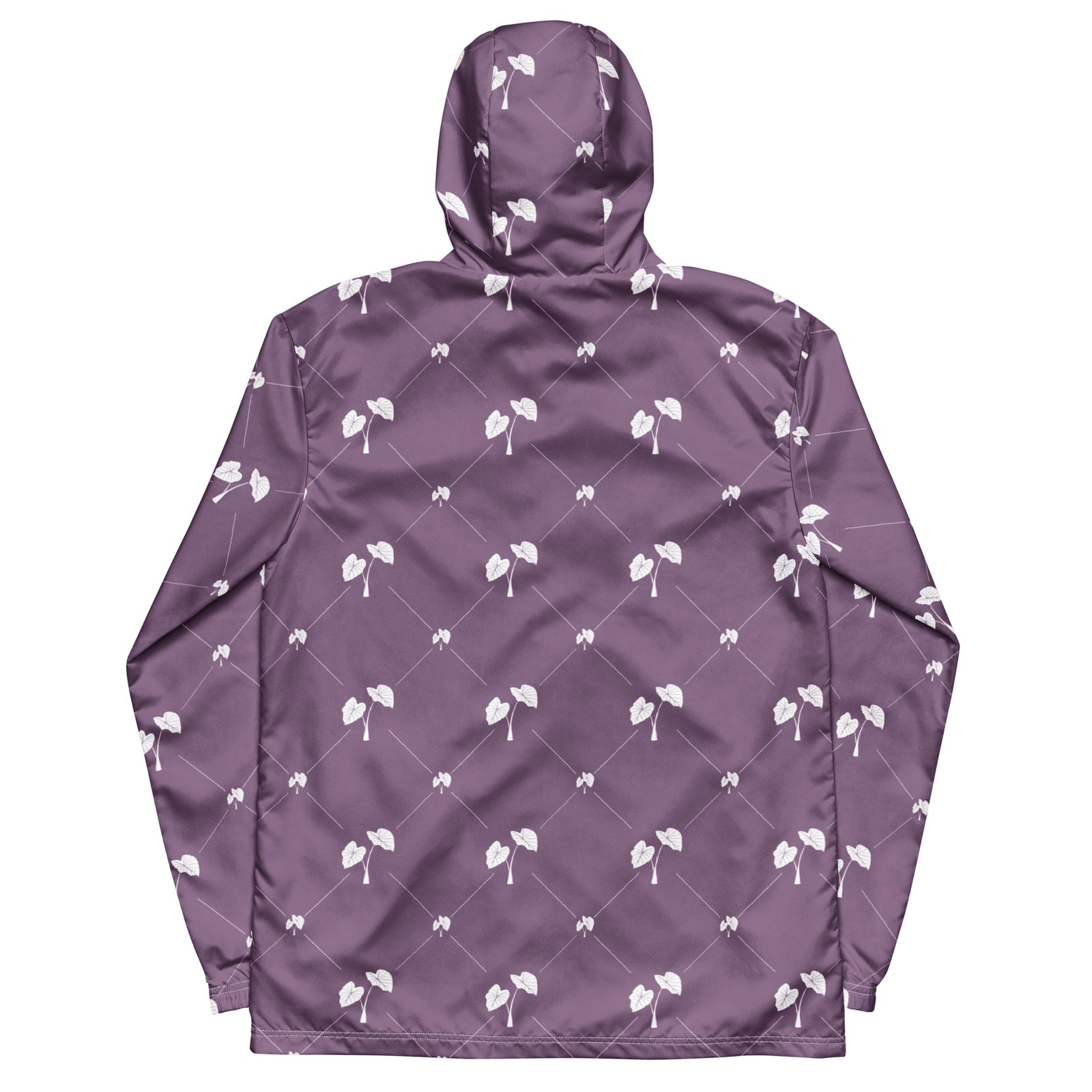 Pop-Up Mākeke - Kailehi - Kalo Polyester Windbreaker - Closed Front View