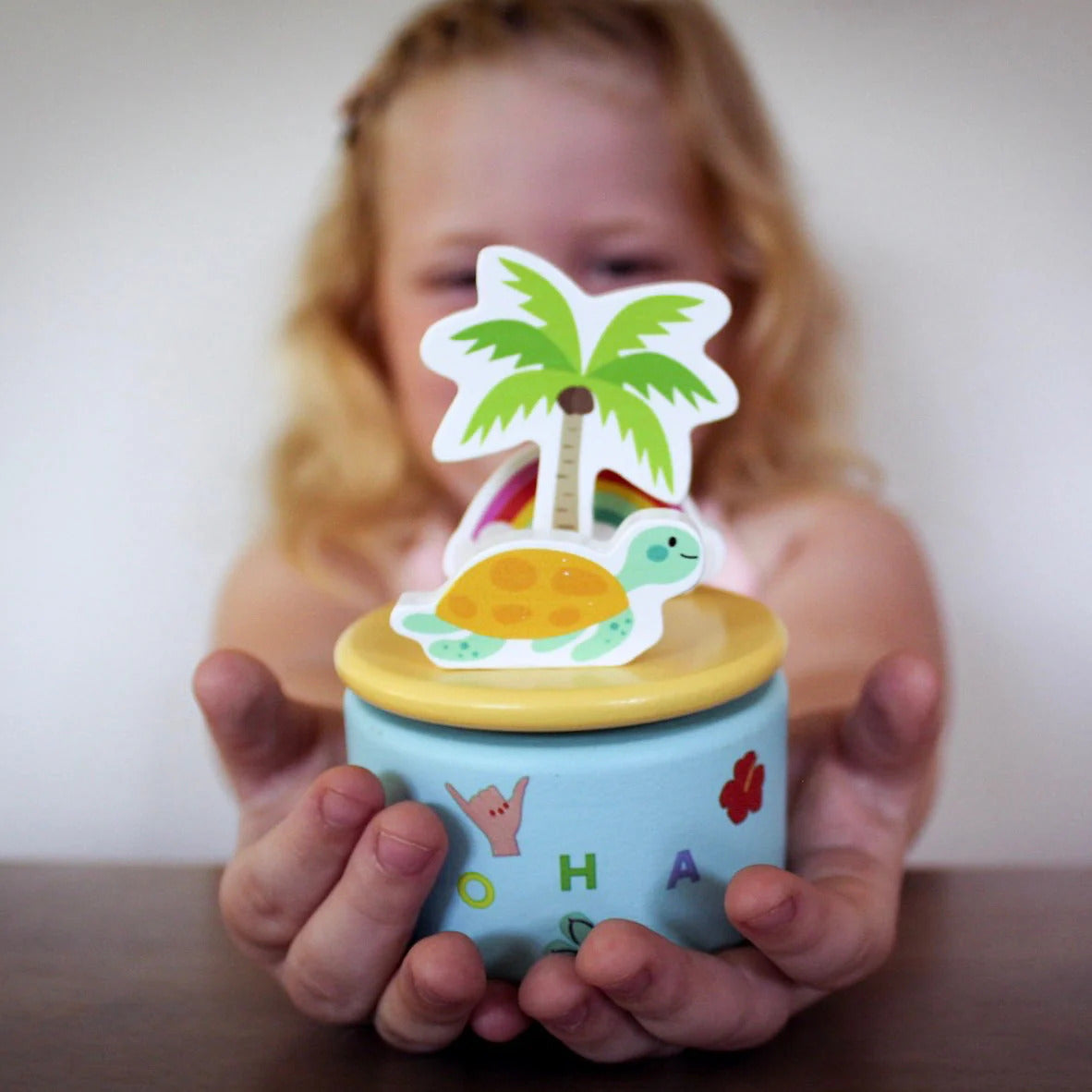 Pop-Up Mākeke - Keiki Kaukau - Aloha Melodies Music Box - Front View