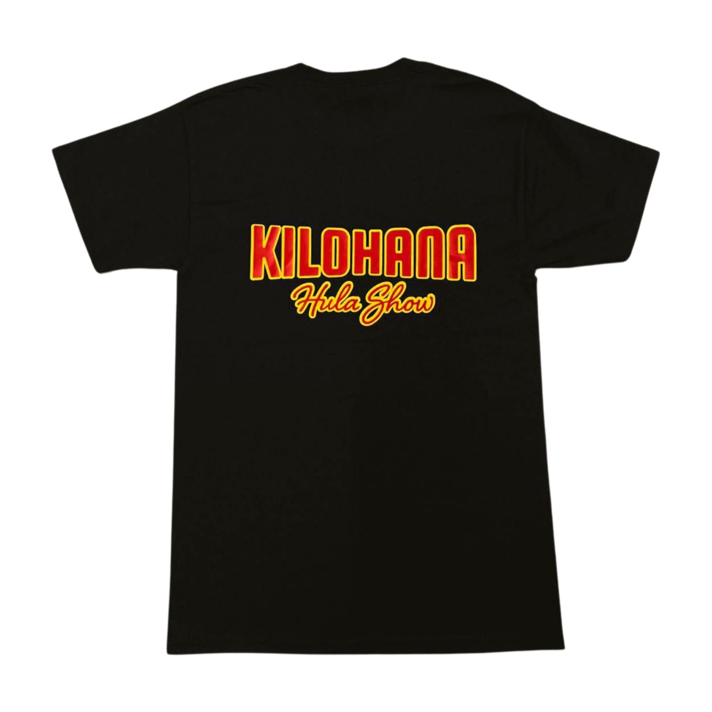Pop-Up Mākeke - Kilohana - Black Adult T-Shirt - Front View