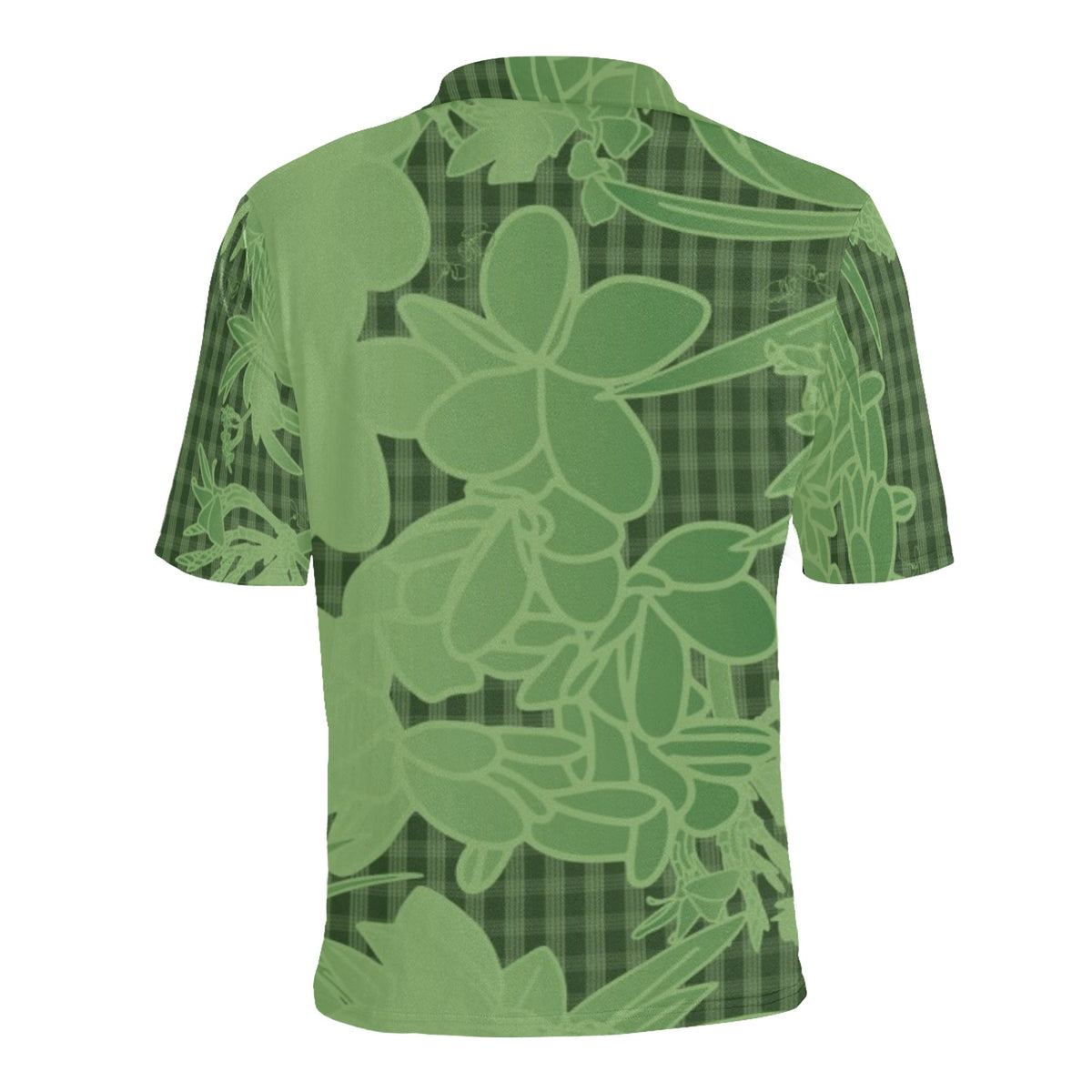 Pop-Up Mākeke - Kini Zamora - Puamelia Polo Shirt - Matcha - Front View