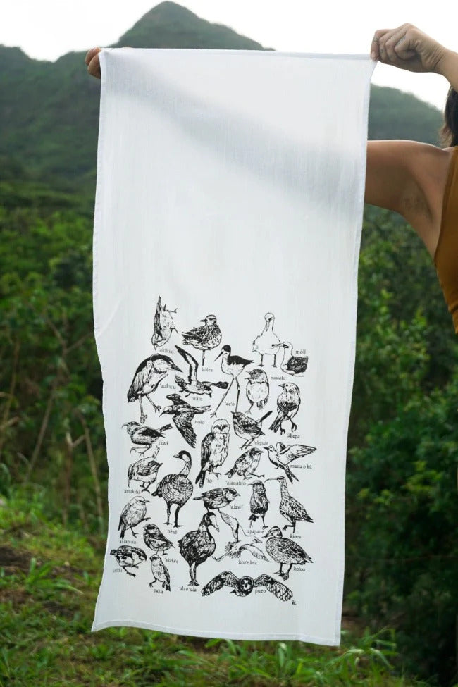 Pop-Up Mākeke - Laulima Hawai'i - Nā Manu O Hawai'i Tea Towel