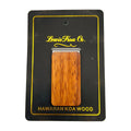 Pop-Up Mākeke - LewisKoa Co. - Blank Koa Money Clip