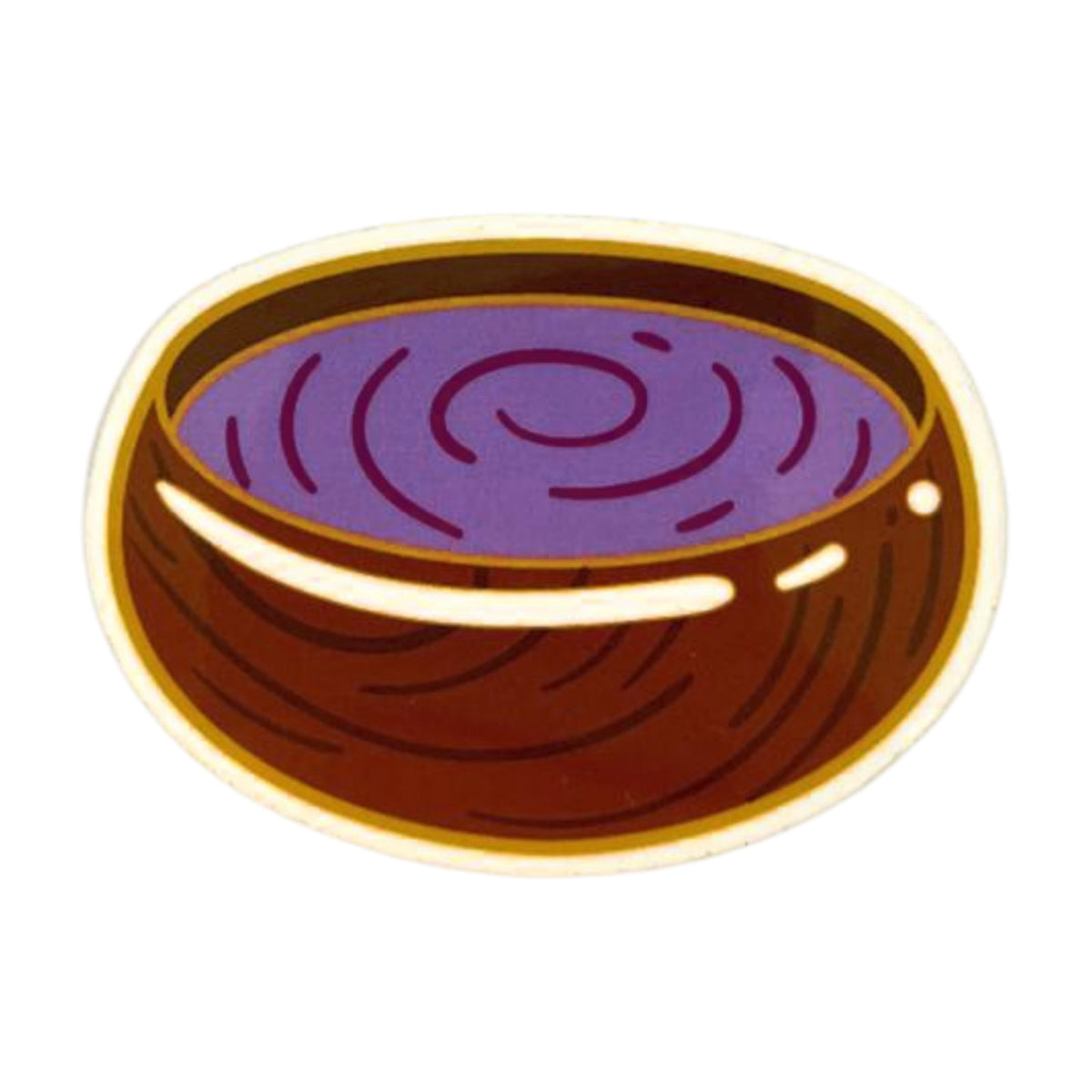 Pop-Up Mākeke - Mahea Leah - Bowl of Poi Sticker - Front View