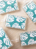 Pop-Up Mākeke - Matsumoto Studio - Blue Monstera Plastic Luggage Tag