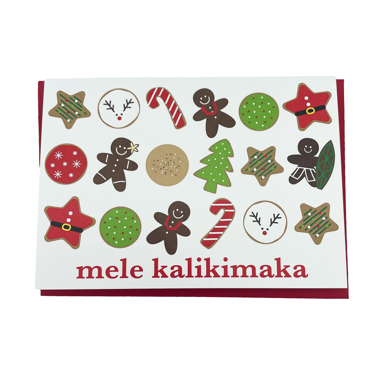 Matsumoto Studio - Mele Kalikimaka Cookies Holiday Greeting Card | Pop-Up Mākeke