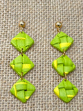 Green Lauhala Earrings